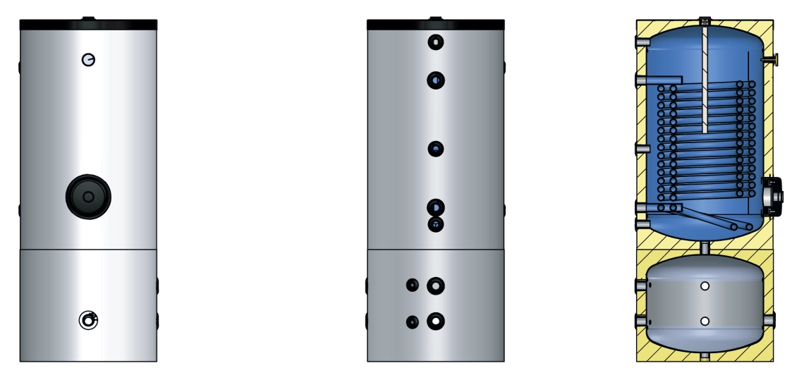 Combined storage tank MT 100/200 HP, MT 100/300 HP