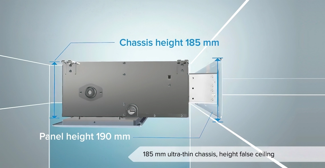 A compact air conditioning duct designed for low ESP environments.