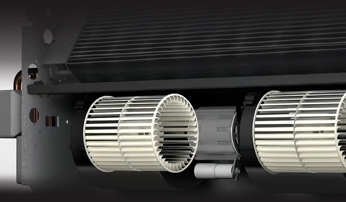 Sleek console air conditioner unit for efficient climate control.