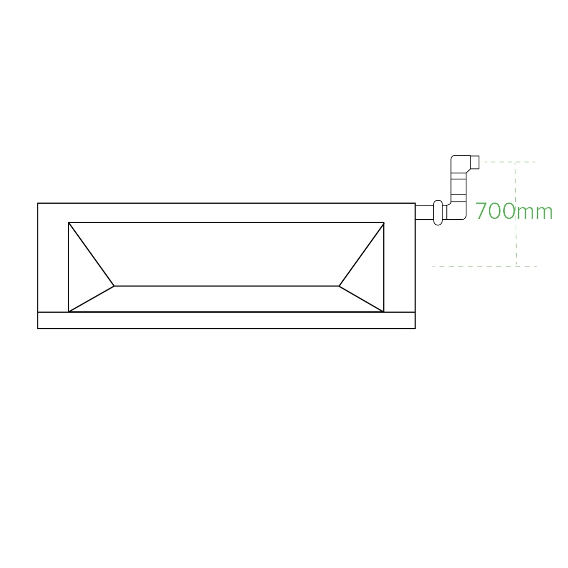 Duct system for medium ESP ventilation units.
