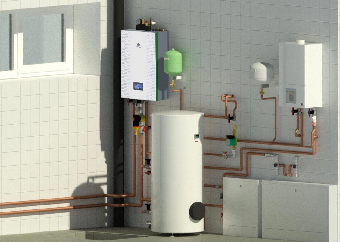 Energy-efficient BeeSmart split heat pump for optimized operation and cost savings.
