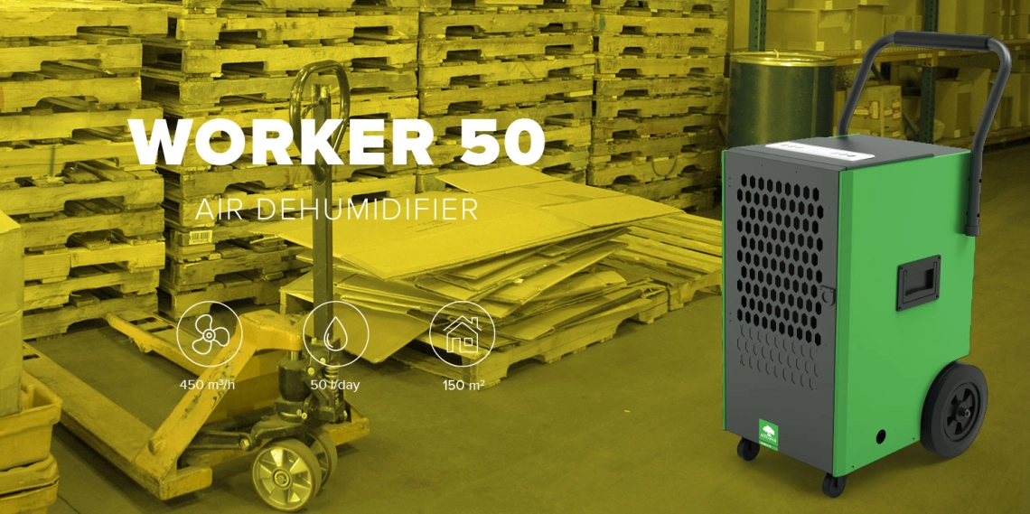 An energy-efficient dehumidifier for commercial use.