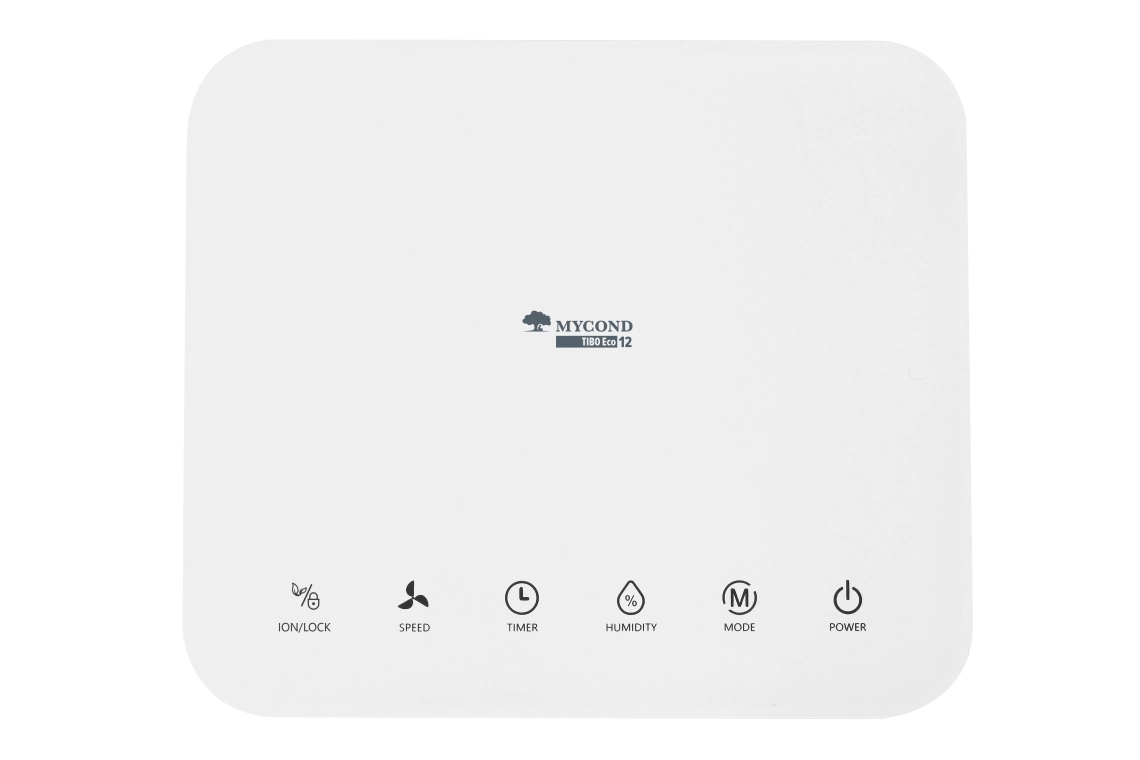 Compact and efficient residential air dehumidifier.