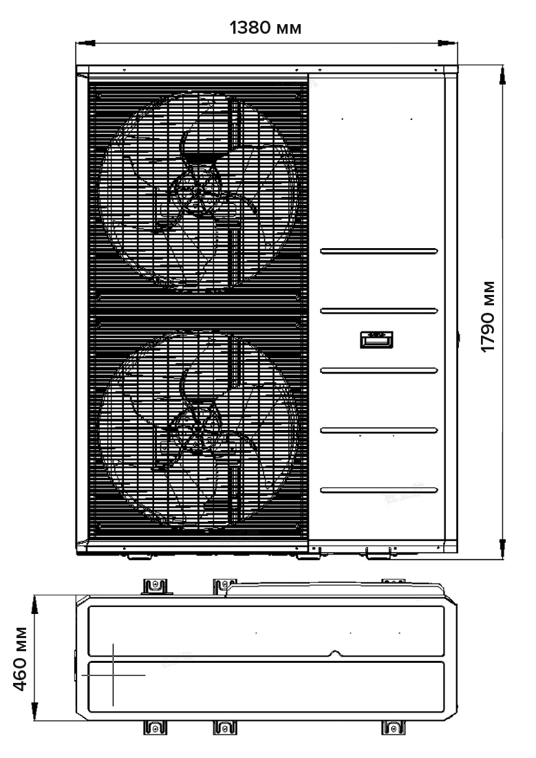 Mycond Aquaterra series overall dimensions