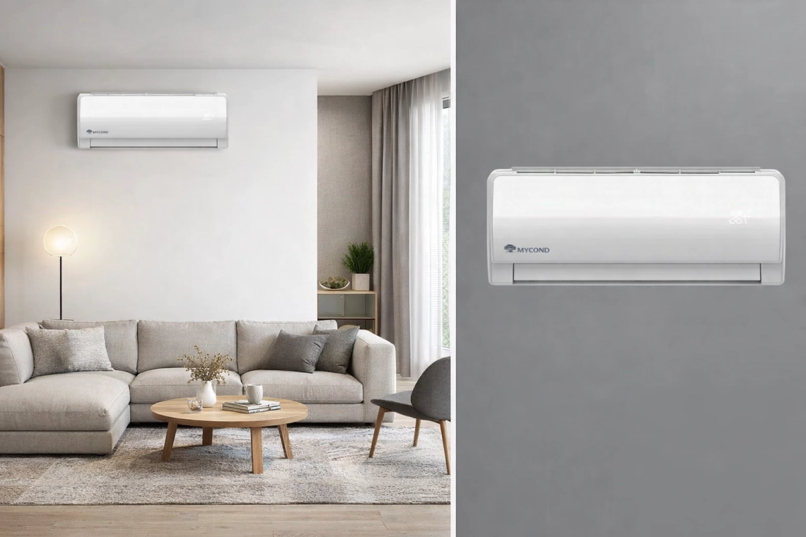 Mycond MHW Q series wall-mounted fan coils indoors