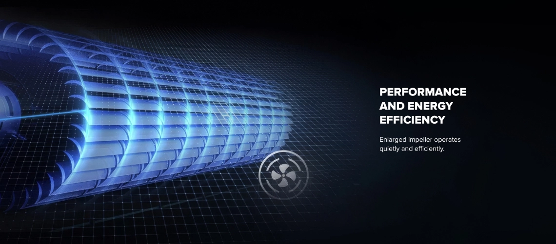 Mycond Wall-mounted fan coils MHW Q series enlarged impeller