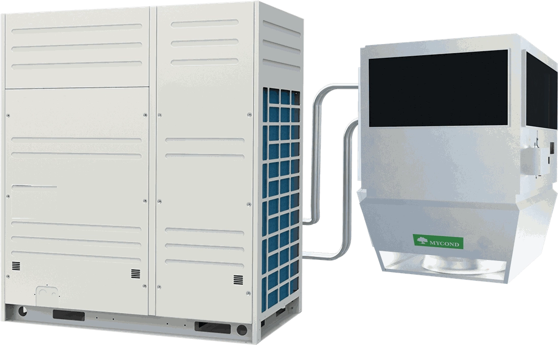 Mycond OXA-530N DX unit together with the VRF outdoor unit