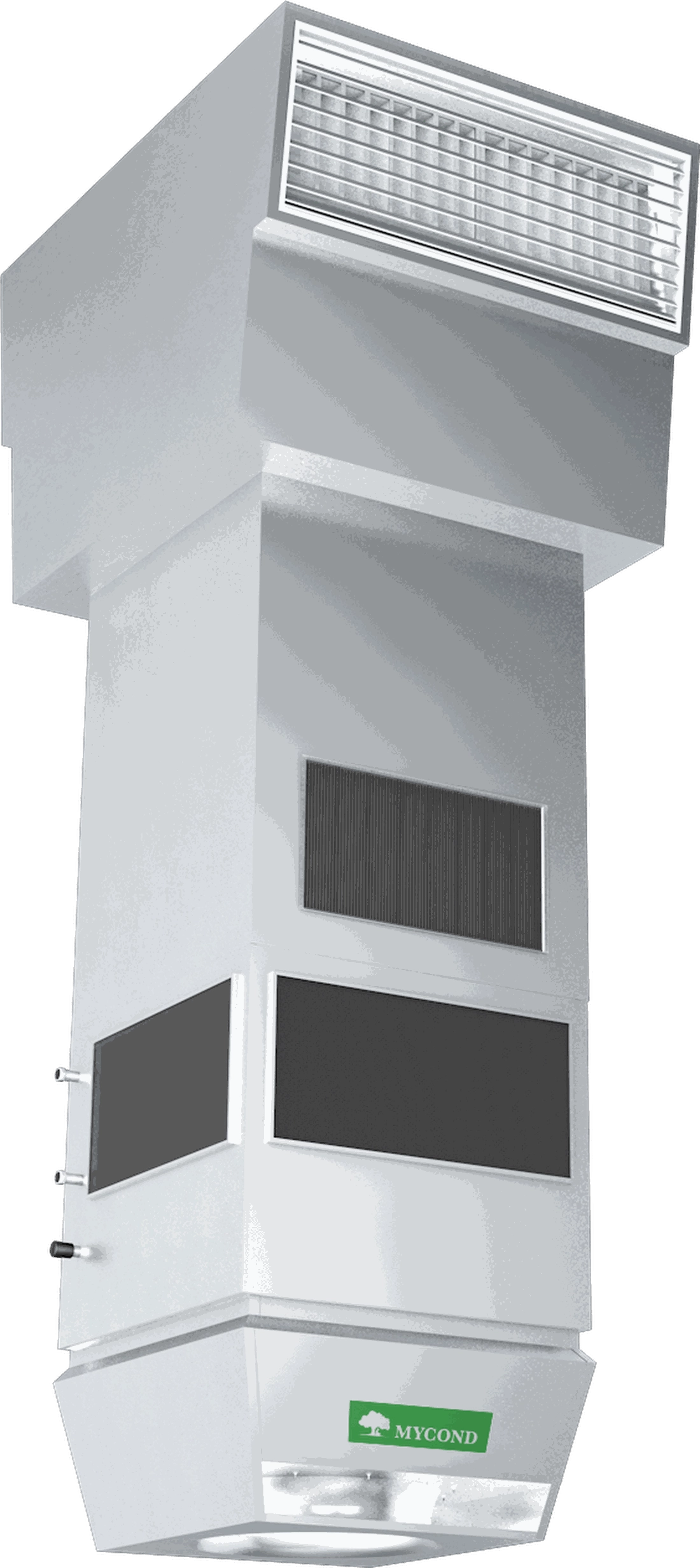 Mycond OXA-AR multifunctional unit with top fresh air box and swirl diffuser