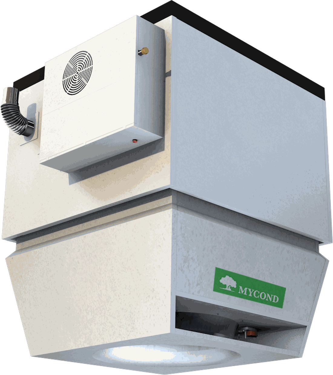 Mycond OXA-GD gas-fired unit with burner and heat exchanger