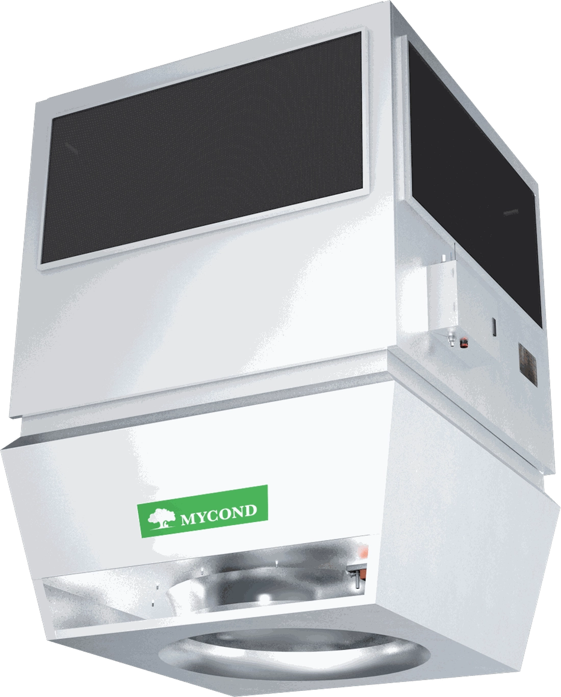 Mycond OXA-K ceiling unit with water coil for heating and cooling