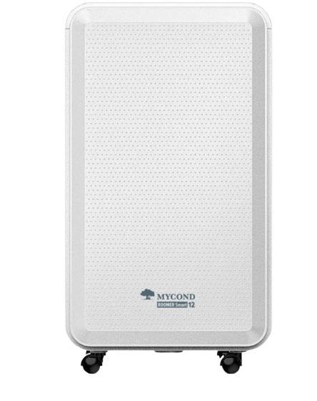 Compact dehumidifier for smart home environments.