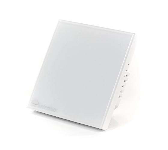 Heating floor thermostat Mycond Block with dual temperature control and touch panel.