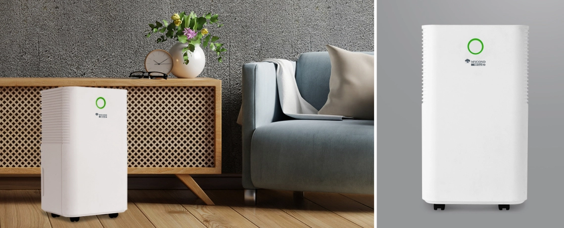 TIBO Smart 10 air dehumidifier with Wi-Fi control and eco-friendly refrigerant R290.