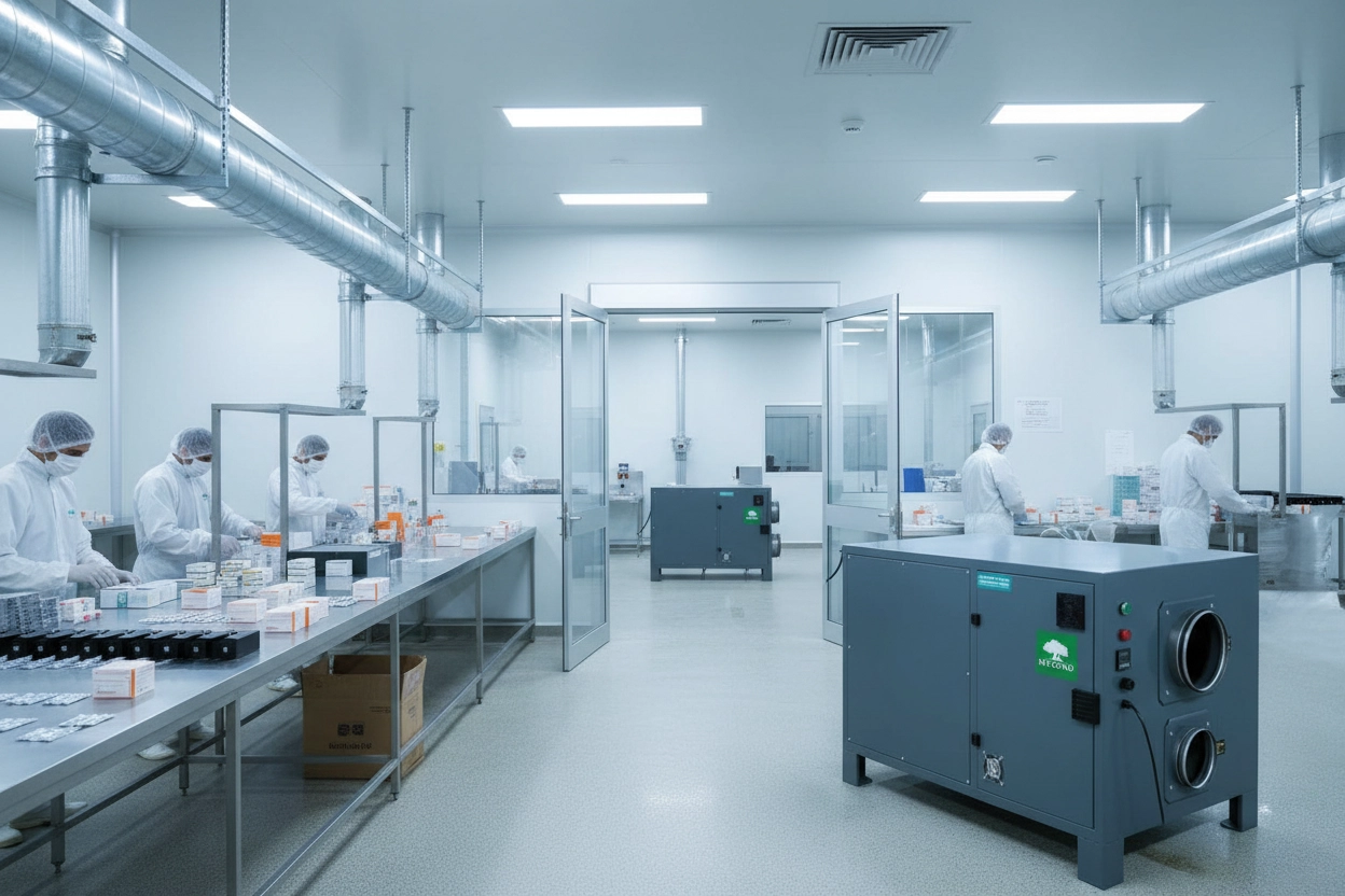 Adsorption air dehumidifier for industrial facilities Mycond DESS