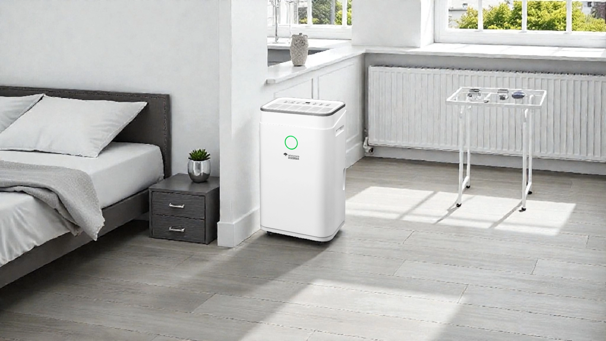 Air dehumidifier auto-shutdown safe operation Mycond Roomer Smart 25