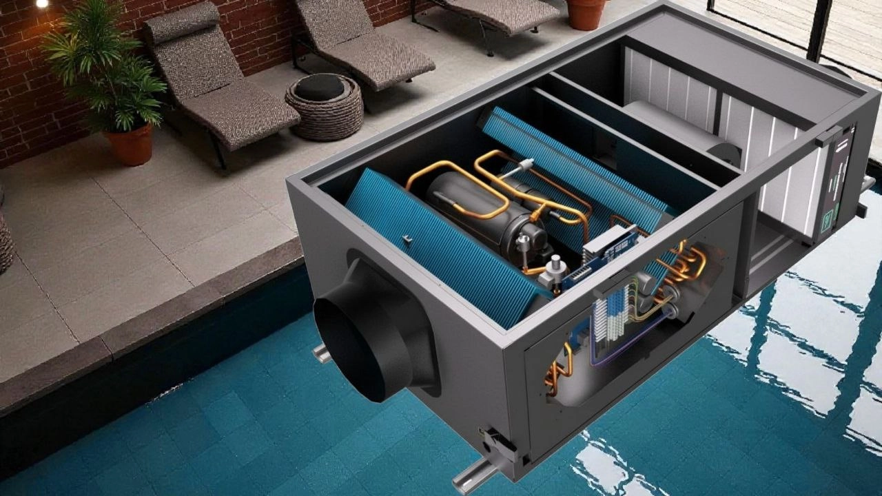 Channel dehumidifier for pools with automatic activation - Mycond MSHAC