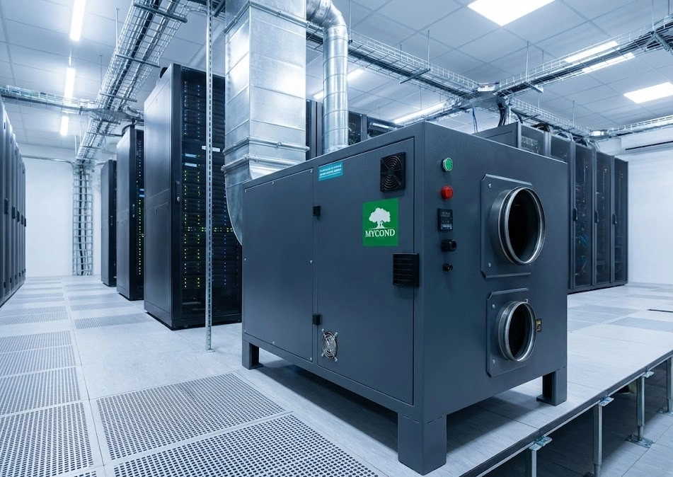 Combined dehumidification systems and heat pumps for waste heat recovery