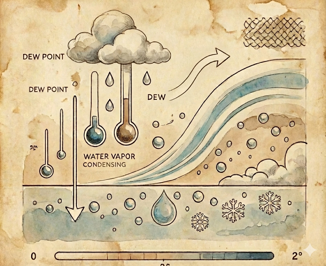 Dew point - key parameters of humid air for HVAC engineers
