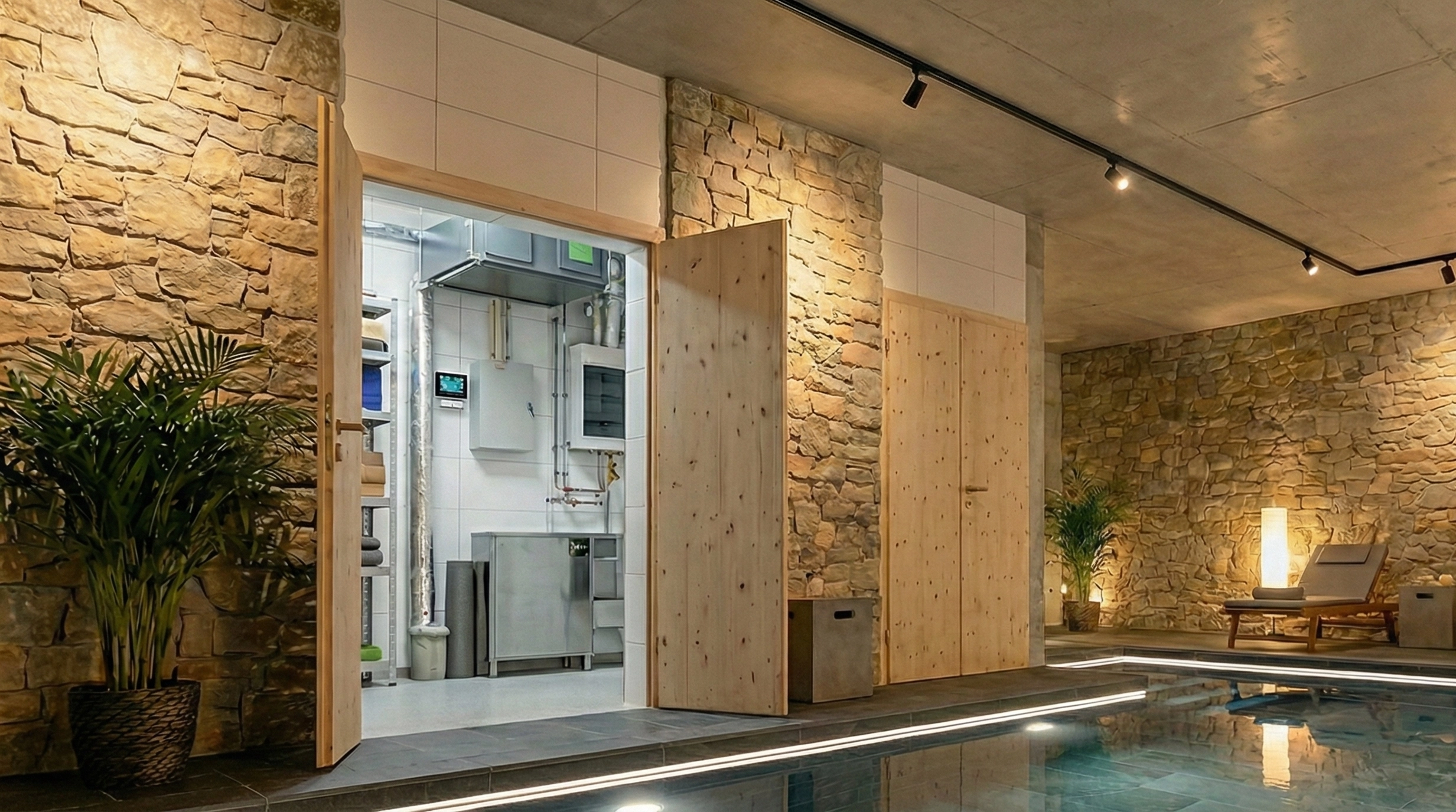 Duct dehumidifier for pools optimized air circulation Mycond MSHAC