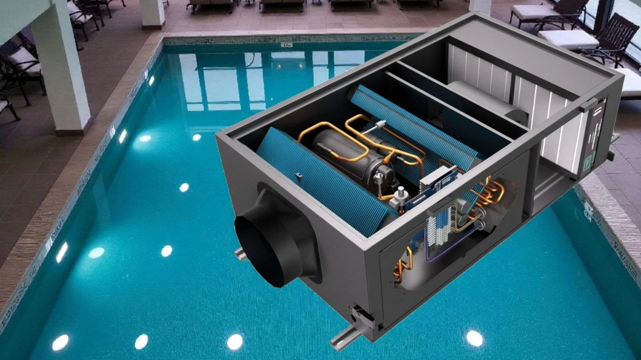 Duct dehumidifier working in humid zones for pools Mycond MSHAC