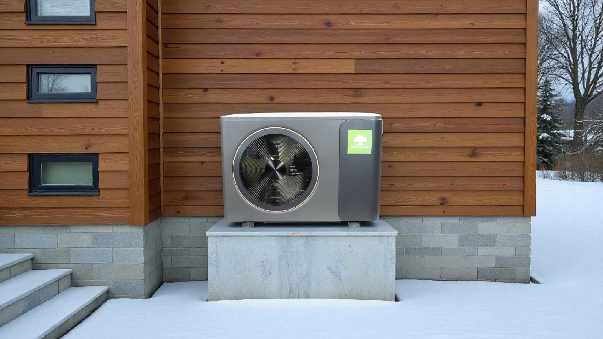 Heat pump cooling in summer and heating in winter Mycond MBasic