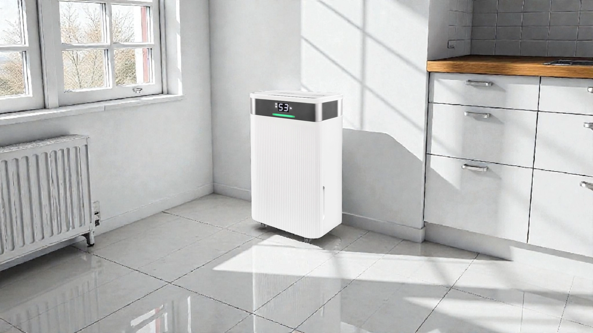 Household dehumidifier for the basement with stable dehumidification Tibo Eco 12