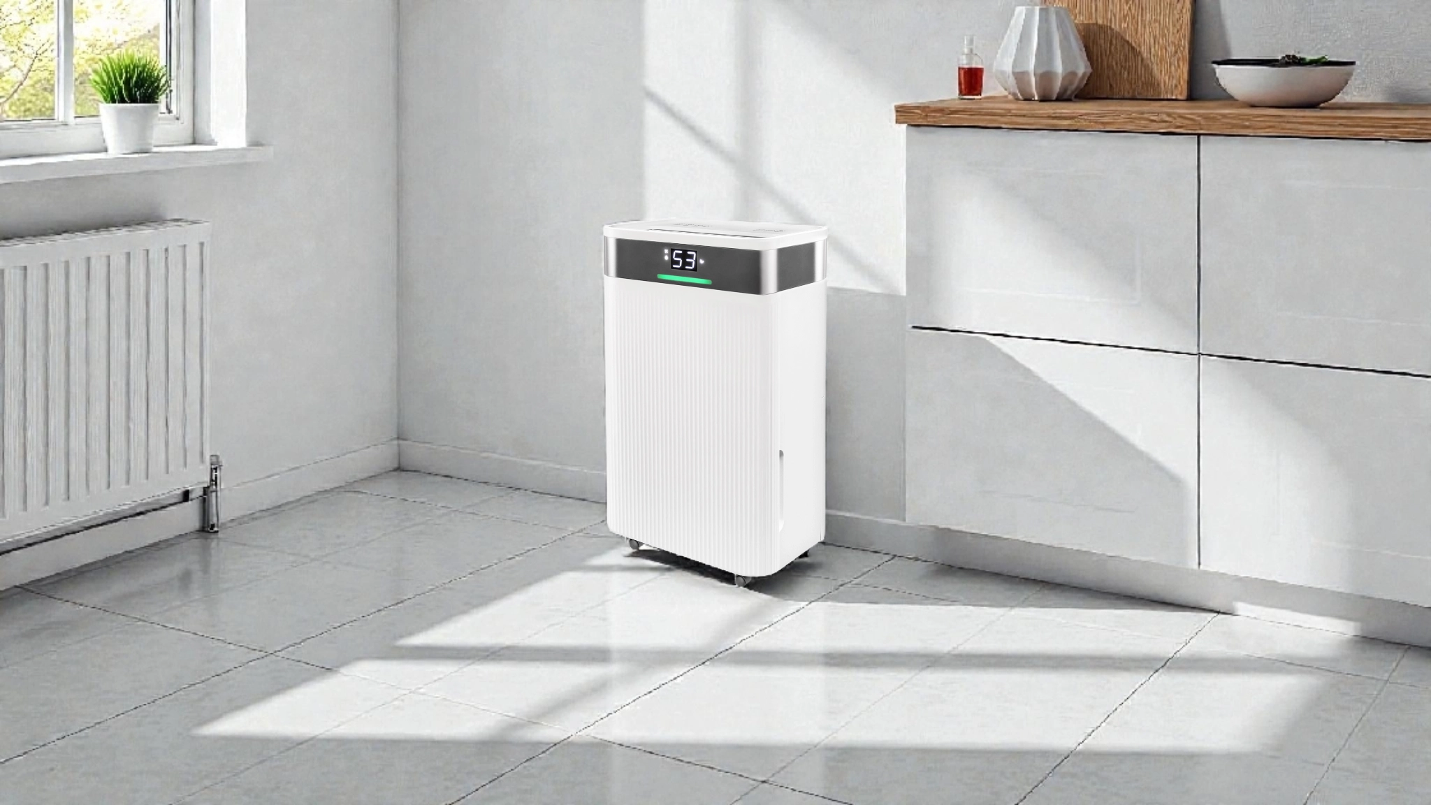 Household dehumidifier for home moisture with quiet and economical mode Tibo Eco 12