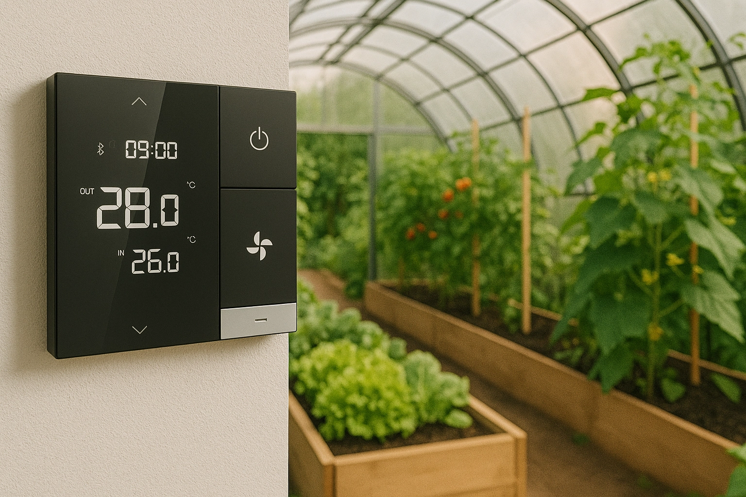Wall-mounted hygrometer energy-efficient Mycond Link