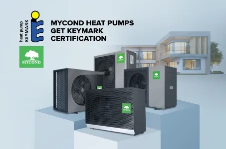 Mycond heat pumps have been certified by Keymark!