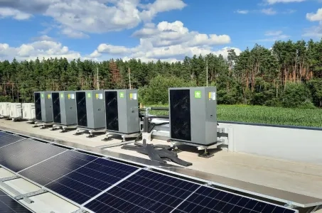 Industrial facility with MyCond Heat pump BeeEco series