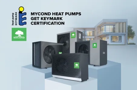 Mycond heat pumps have been certified by Keymark!