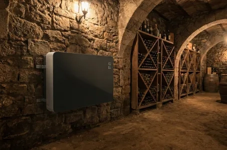 Dehumidification in wine cellars and breweries