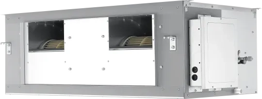 Ducted unit with high static pressure