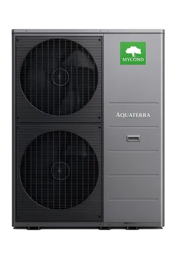 Monoblock, modular heat pump of the Aquaterra series using ozone-friendly R290 refrigerant