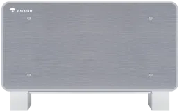 Designer floor-standing fan coil units Silver Glass series