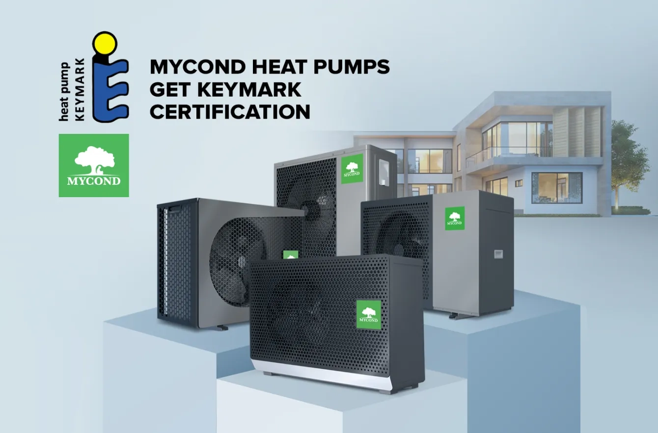 Mycond heat pumps have been certified by Keymark!